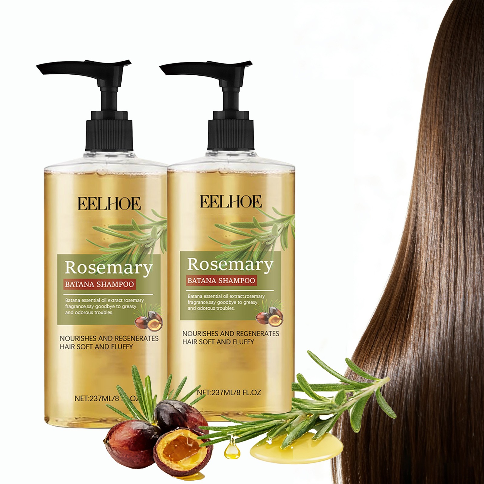 Rosemary Hair Oil - Szampon Batana z olejkiem eterycznym rozmarynu