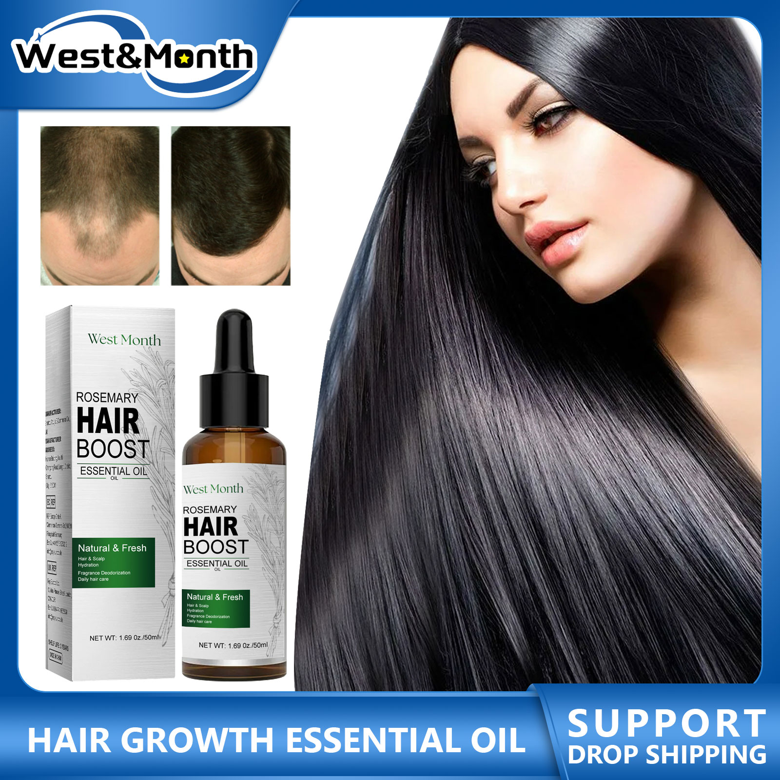 Rosemary Hair Oil - Olejek eteryczny na porost włosów rozmaryn