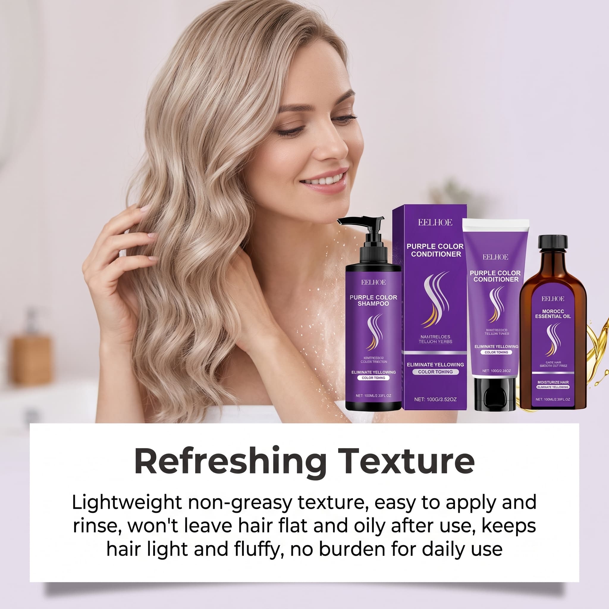 Zestaw szamponu fioletowego z  – Hair Care Color recenzja i cena