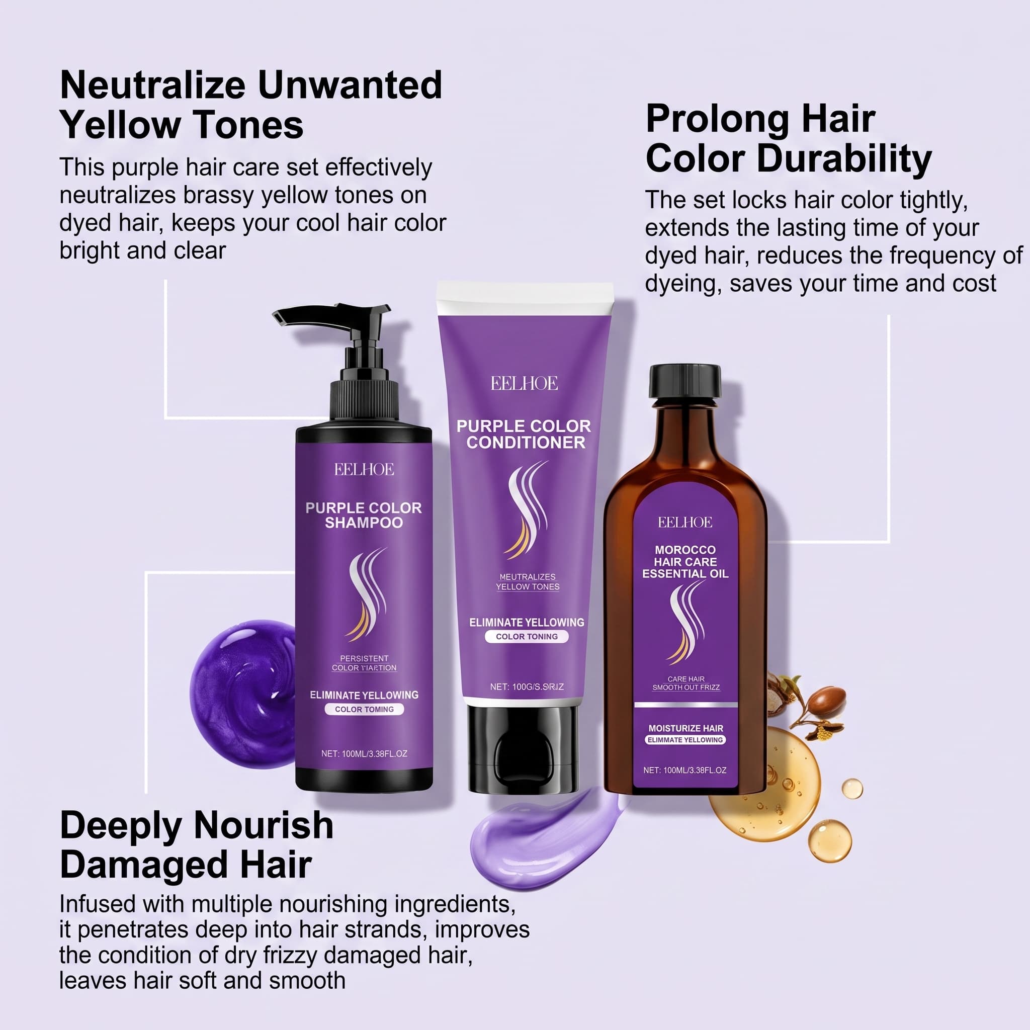 Zestaw szamponu fioletowego z  – Hair Care Color recenzja i cena