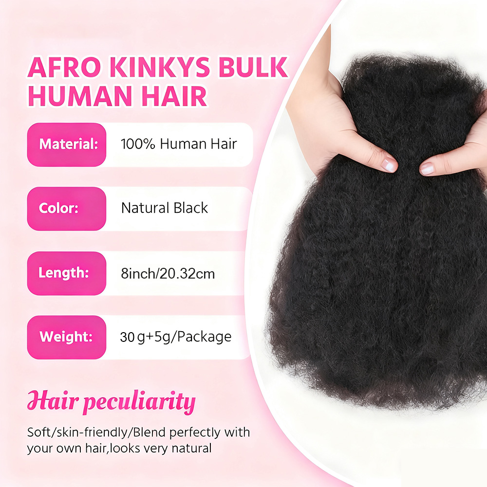 Włosy Afro Kinky Curly Bulk do – Hair Care Curly Hair recenzja i cena